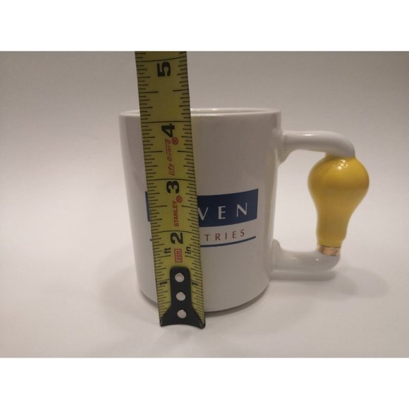 USA Made "Idea Mug" Coffee Mug White W/ Light Bulb Handle - Raven Industries - Picture 6 of 8